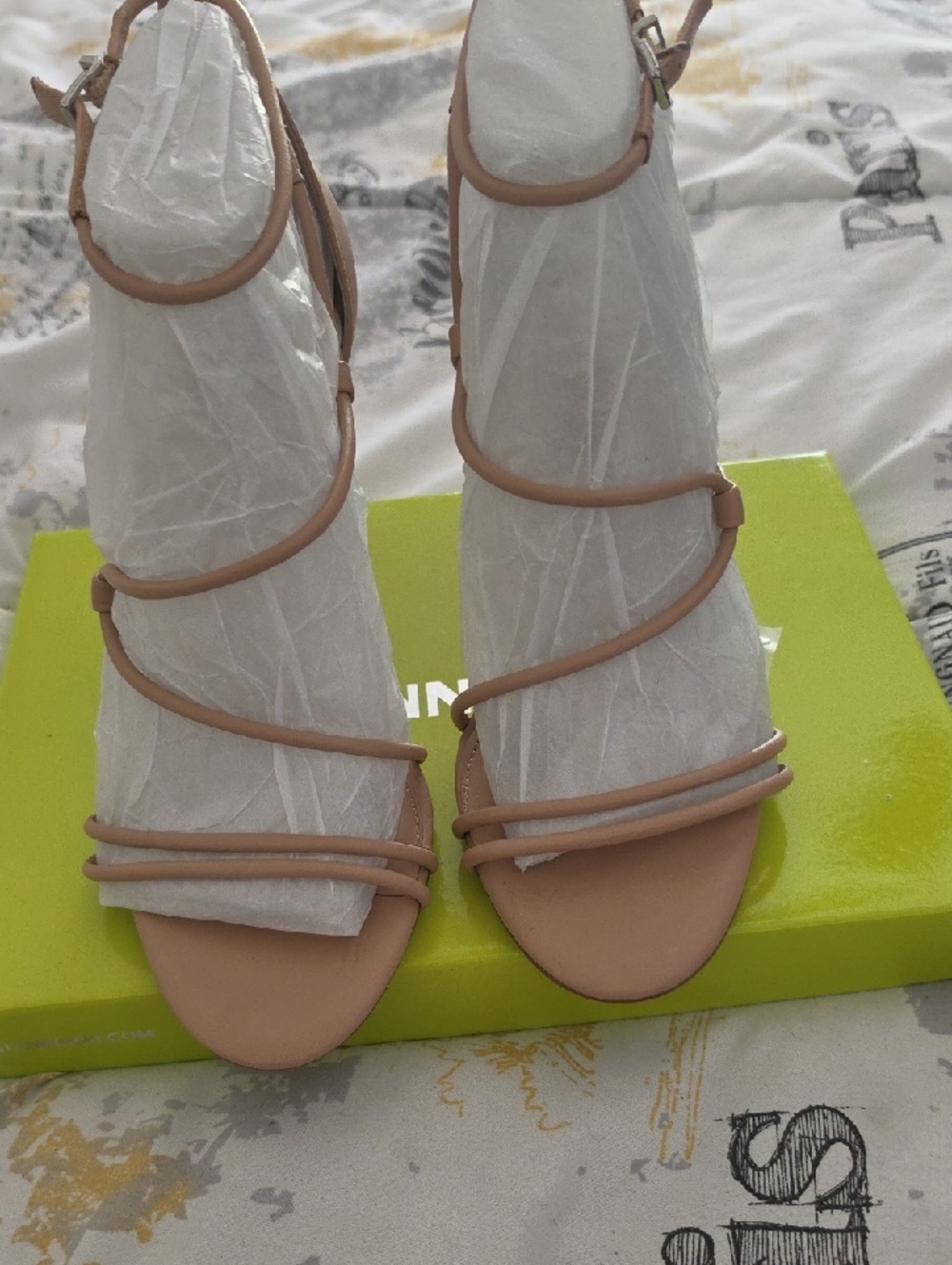Women's Strappy Nude/Tan High Heel Sandals